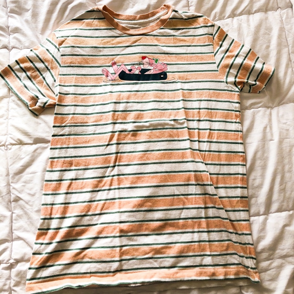 Pacsun Pink Panther Stripes T-Shirt